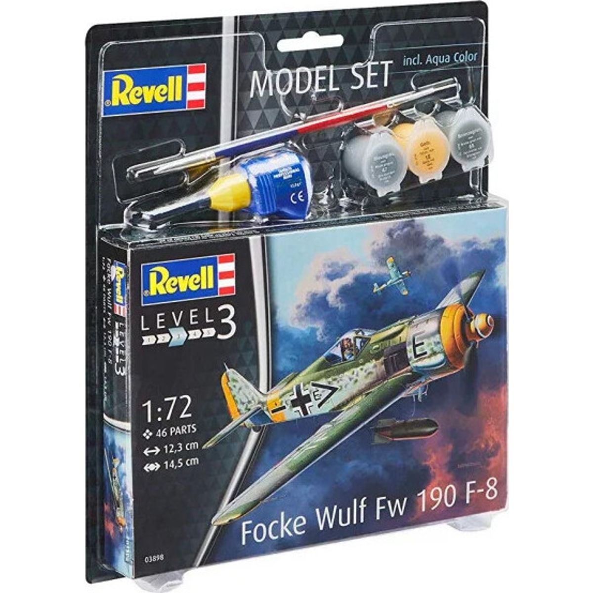 Revell - Focke Wulf Fw190 F-8 Modelfly - 1:72 - Level 3 - 63898