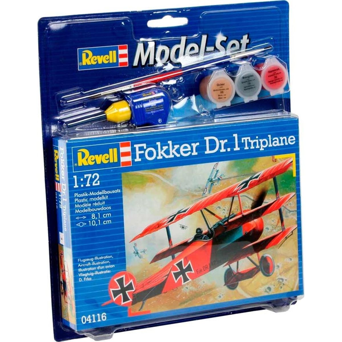 Revell - Fokker Dr. 1 Triplane Modelfly - 1:72 - 64116