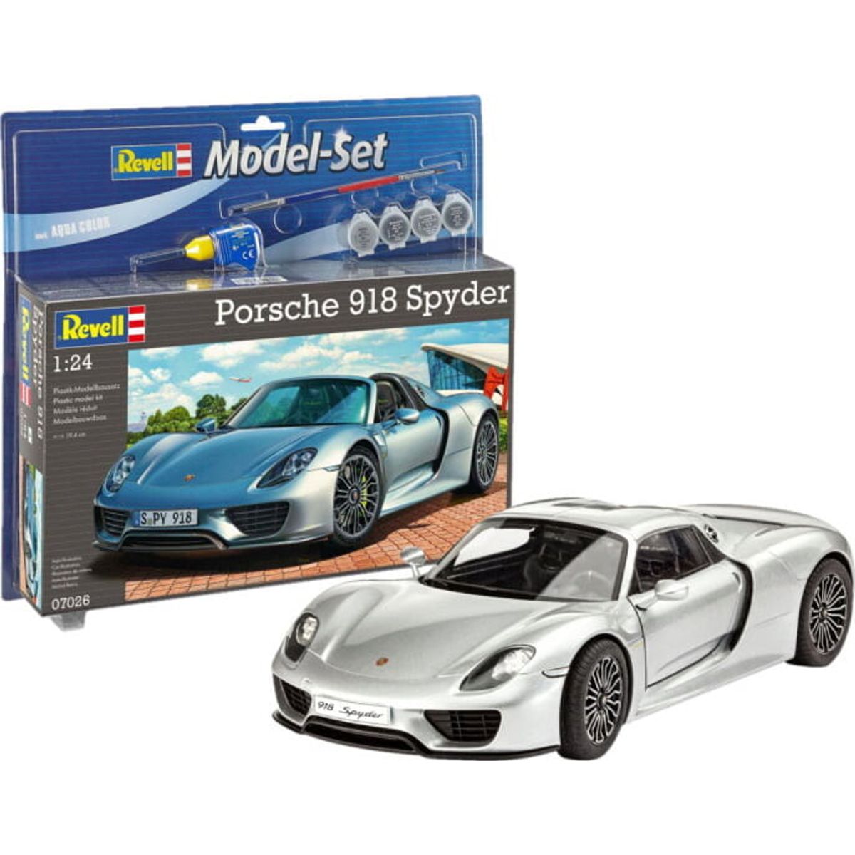 Revell - Porsche 918 Spyder Byggesæt Inkl. Maling - 1:24 - 67026