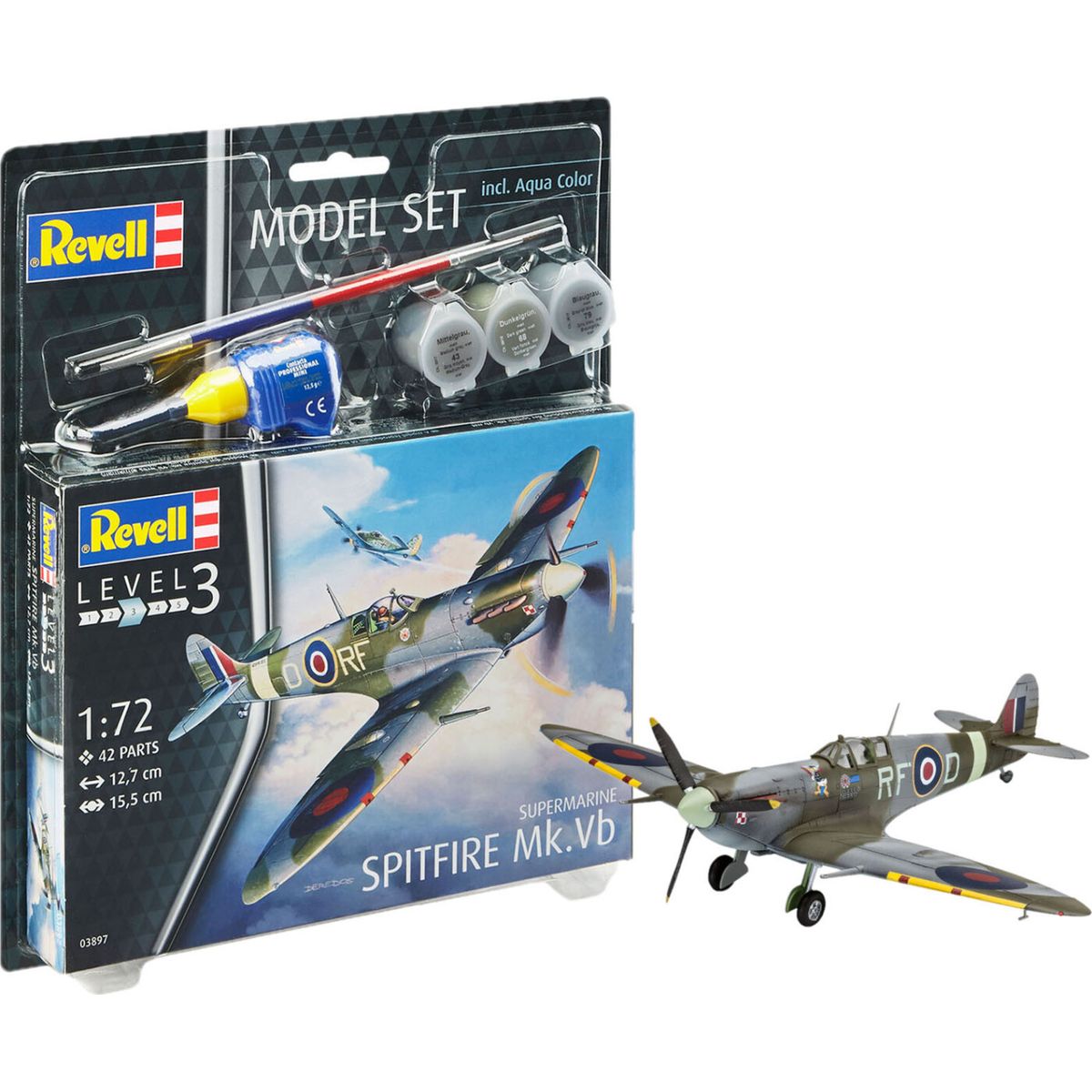 Revell - Supermarine Spitfire Mk.vb Fly - 1:72 - Level 3 - 63897