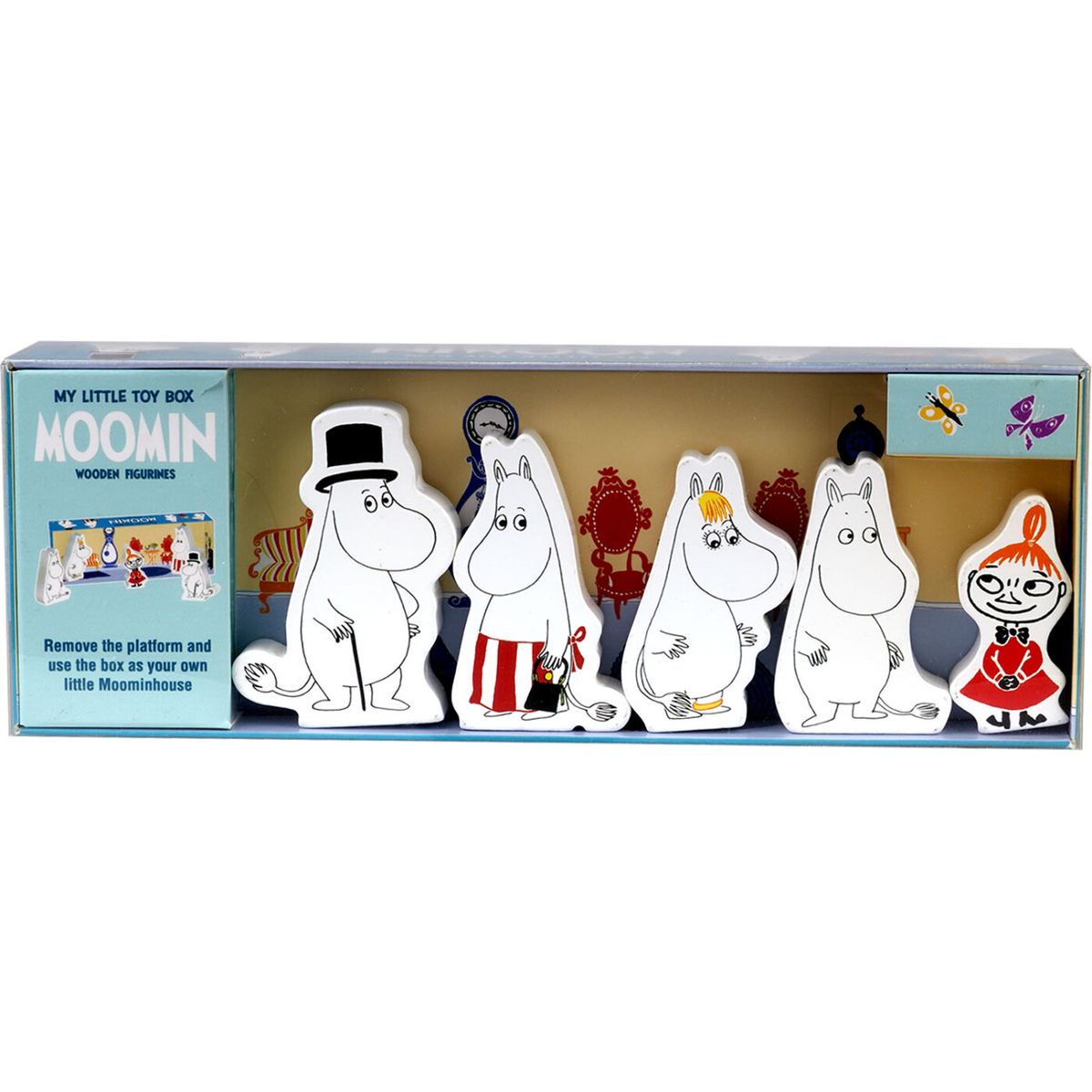 Moomin Legesæt Med Træfigurer Og Legescene - Barbo Toys