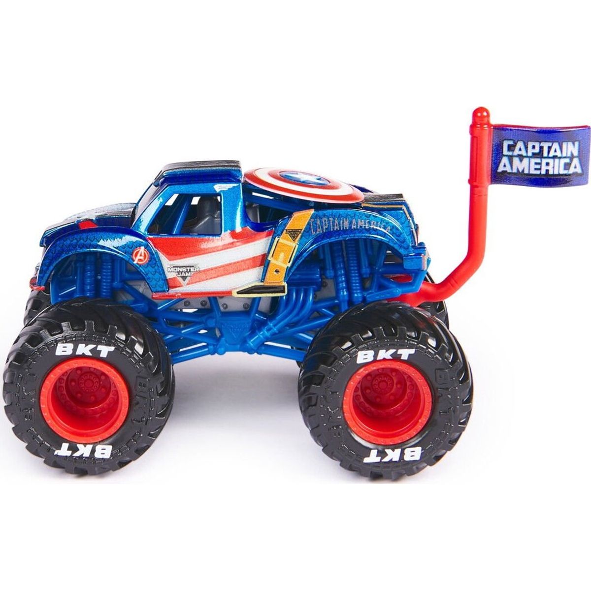 Monster Jam - Monster Truck Bil - 1:64 - Marvel Captain America