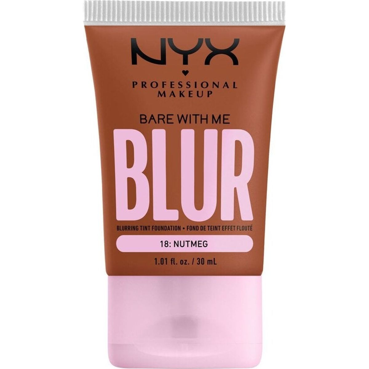 Nyx - Bare With Me Blur Skin Tint Foundation - 18 Nutmeg