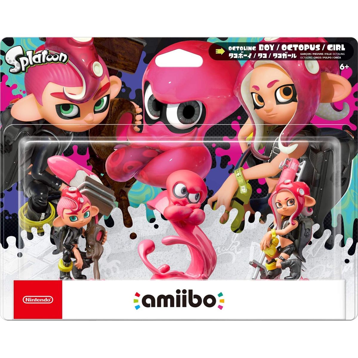 Nintendo Amiibo: Splatoon Octoling Figurer - 3-pak