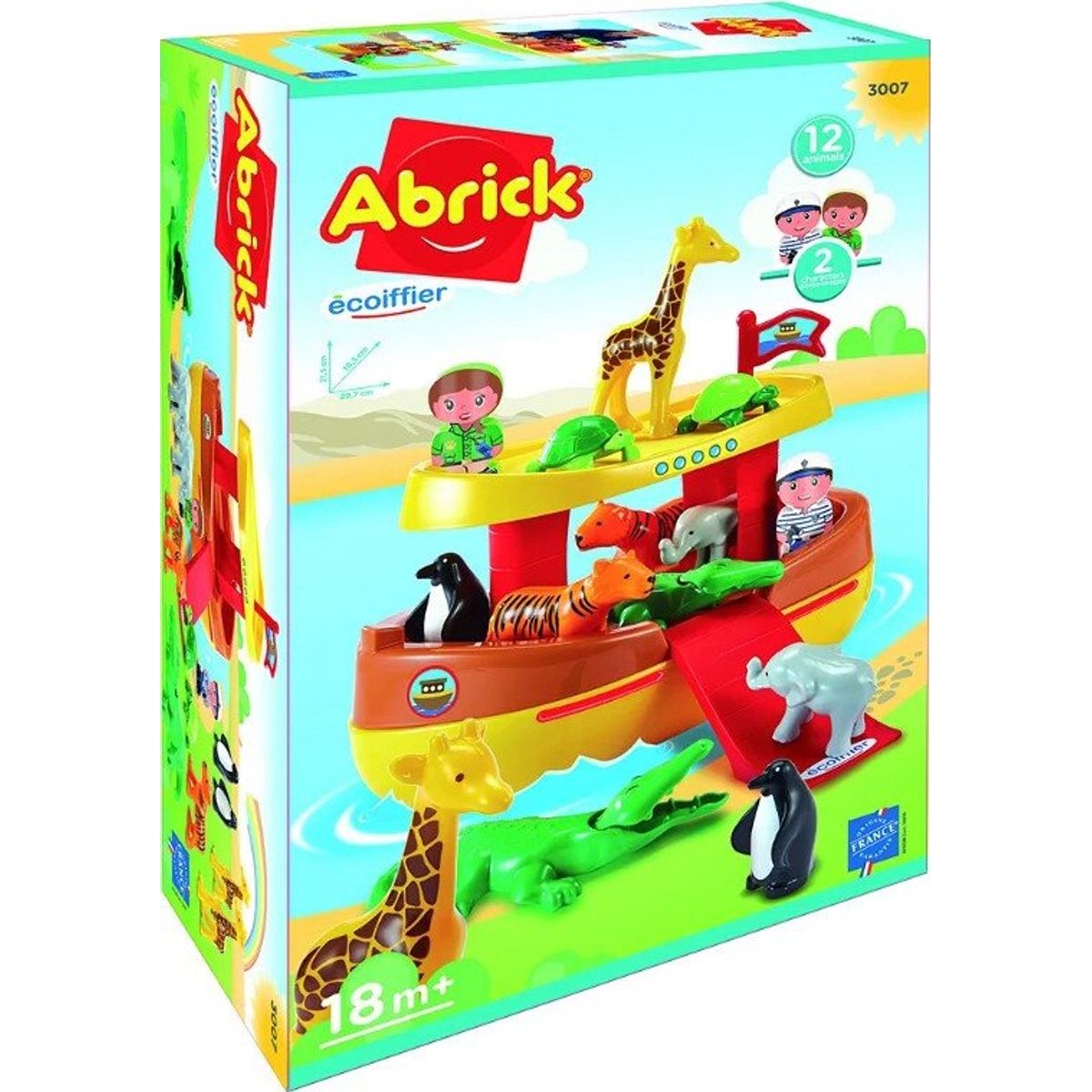 Noahs Ark Legetøj Med Figurer - Ecoiffier Abrick - 3007