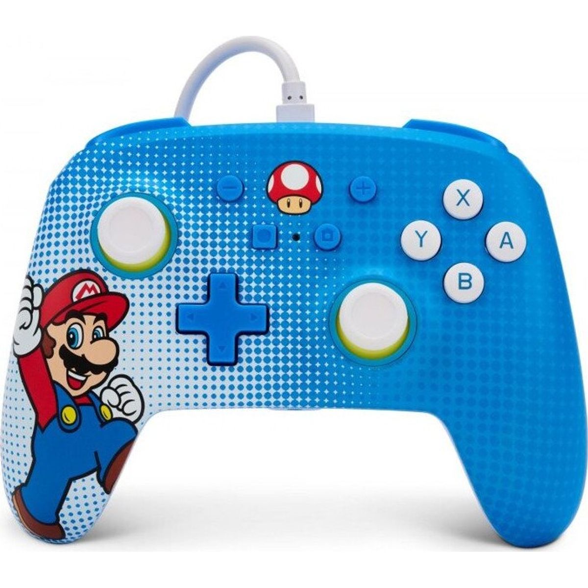 Powera - Enhanced Controller Til Nintendo Switch - Mario Pop Art - Blå