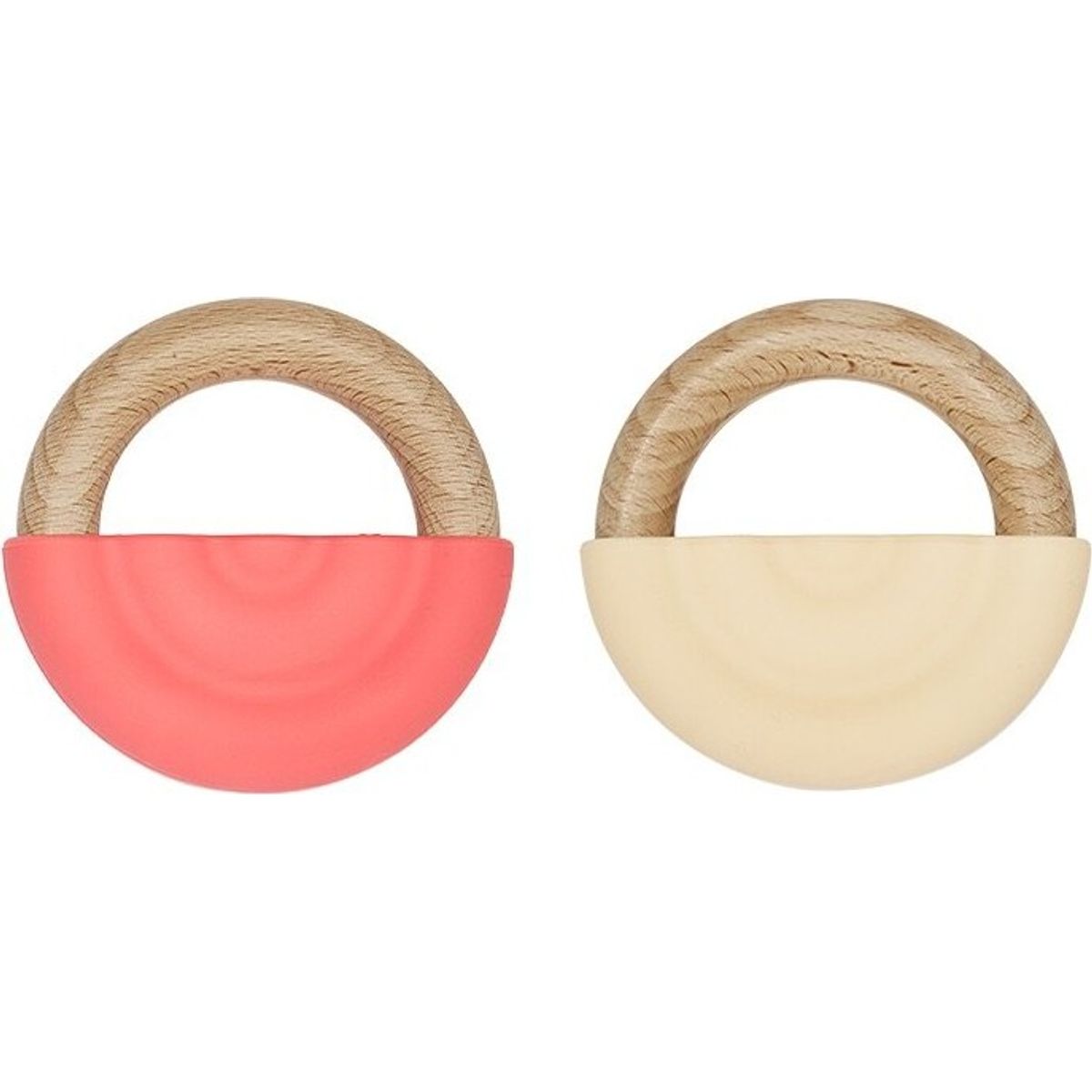 Oyoy Mini - Rainbow Teether Bidering - Kirsebærrød Vanilje