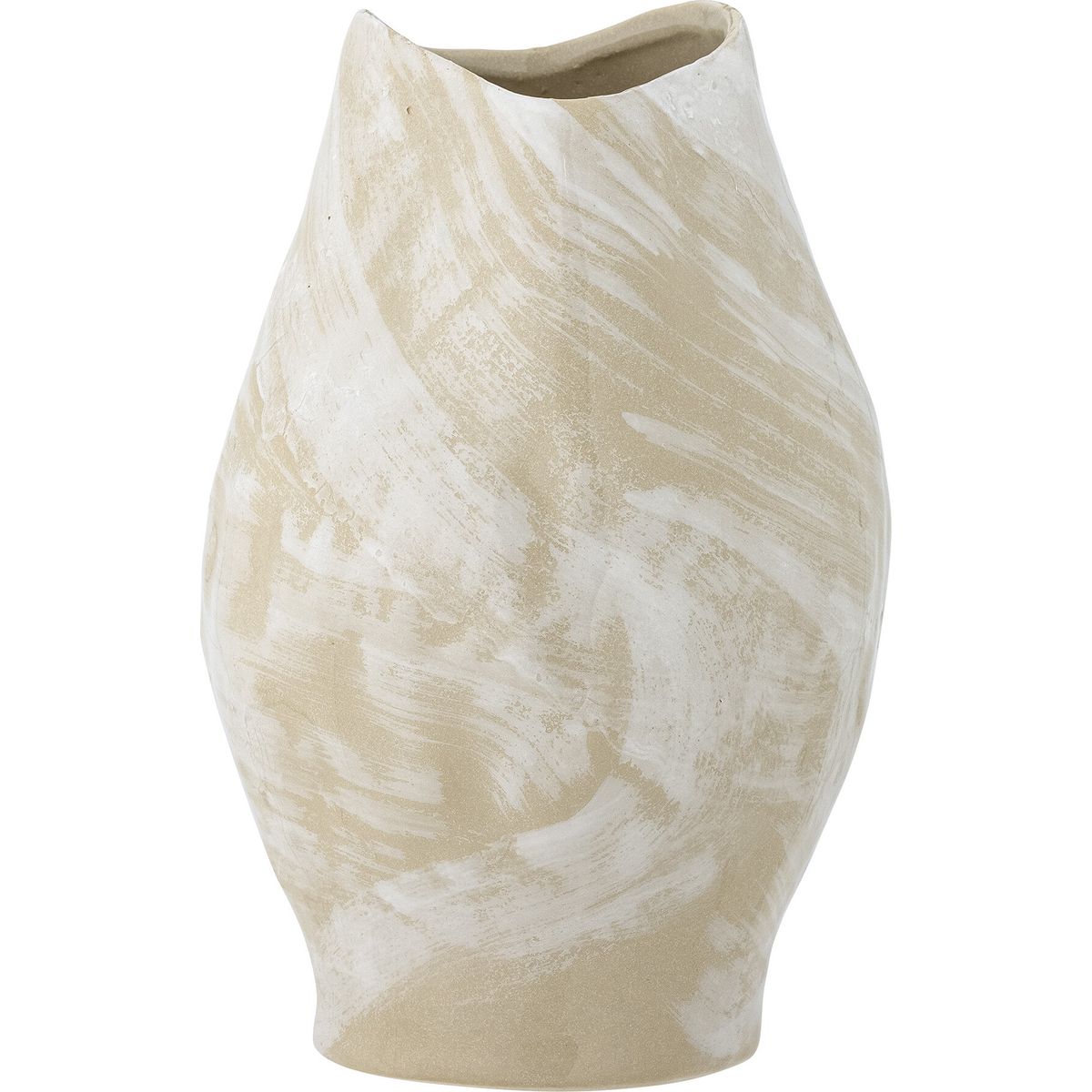 Bloomingville - Obsa Vase - Natur - Stentøj - H 31 Cm