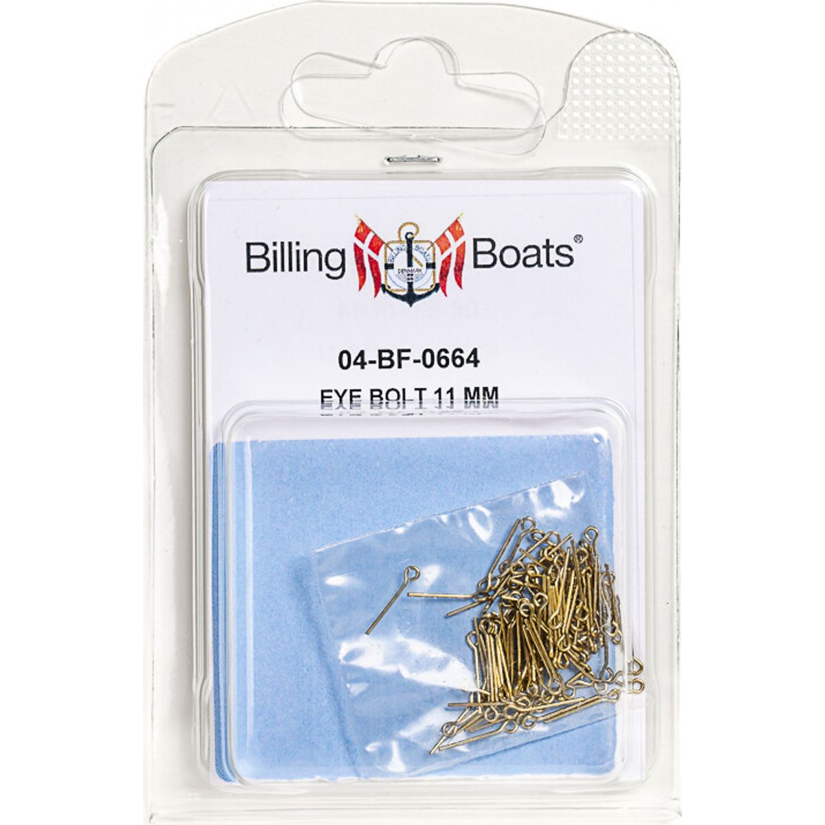 Billing Boats Fittings - øjebolt - 11 Mm - 100 Stk