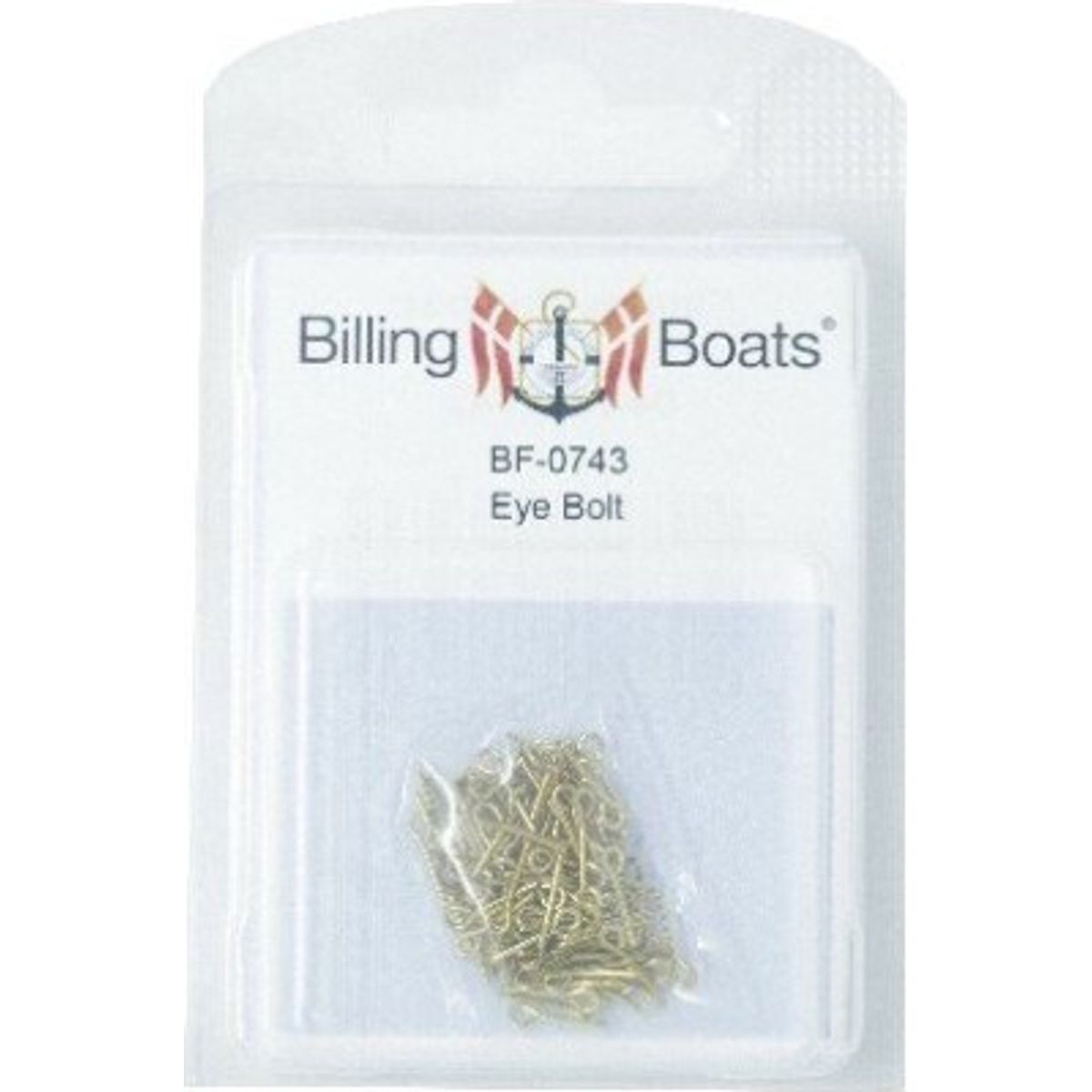 Billing Boats Fittings - øjebolt - 13 Mm - 100 Stk