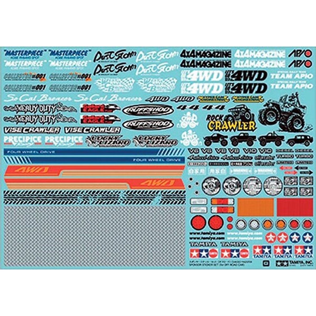 Off-road Car Sponsor Stickers - 54630 - Tamiya