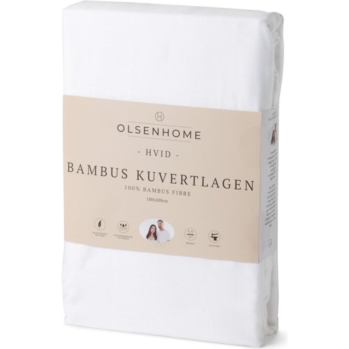 Olsen Home - Bambus Kuvertlagen - 180x200 Cm