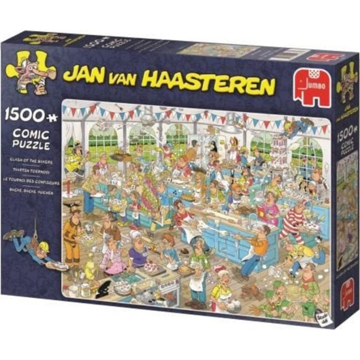 Jan Van Haasteren Puslespil - 1500 Brikker - Bager-kampen