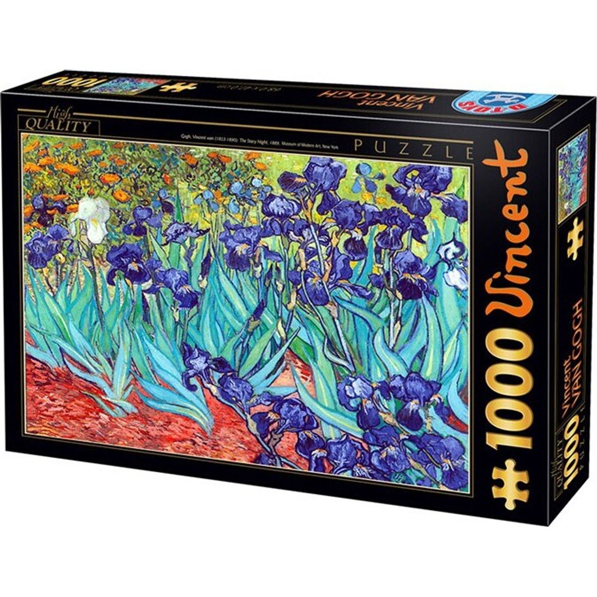 Puslespil Med 1000 Brikker - Vincent Van Gogh - Irises