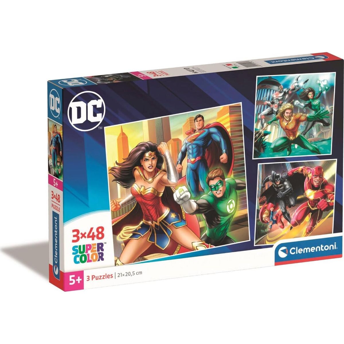 Clementoni Puslespil - Justice League - Dc Comics - 3x48 Brikker