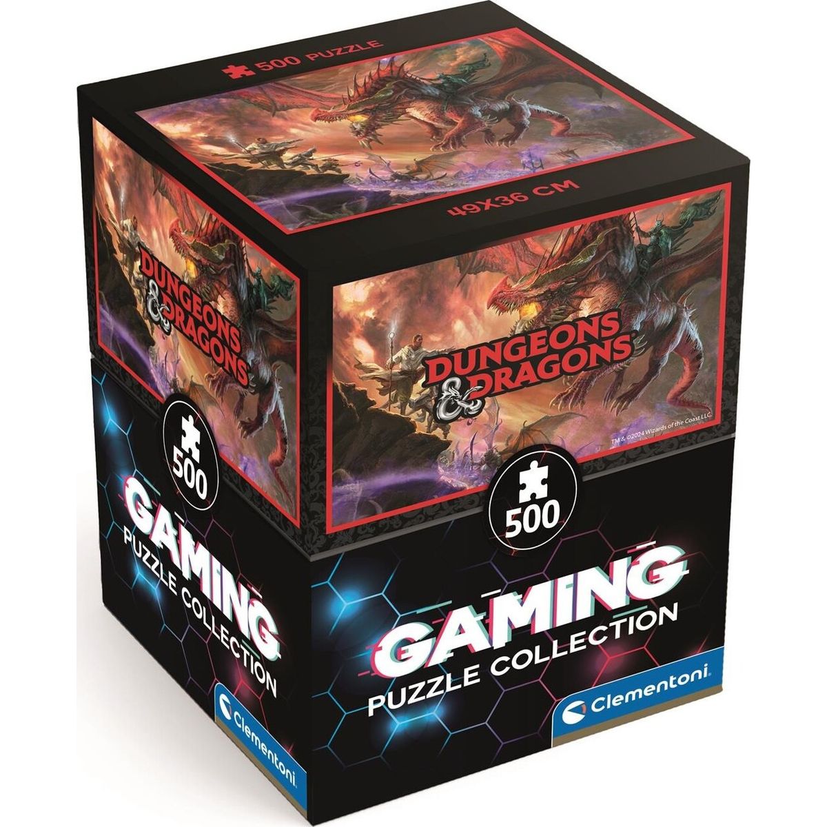 Clementoni Puslespil - Dungeons & Dragons - Gaming - 500 Brikker