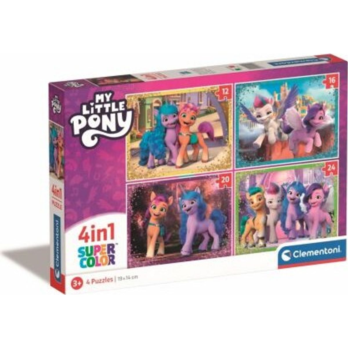 My Little Pony Puslespil - Super Color - Clementoni - 4 Stk