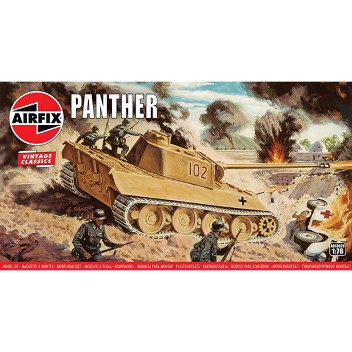 Airfix - Panther Tank Byggesæt - Vintage Classics - 1:76 - A01302v