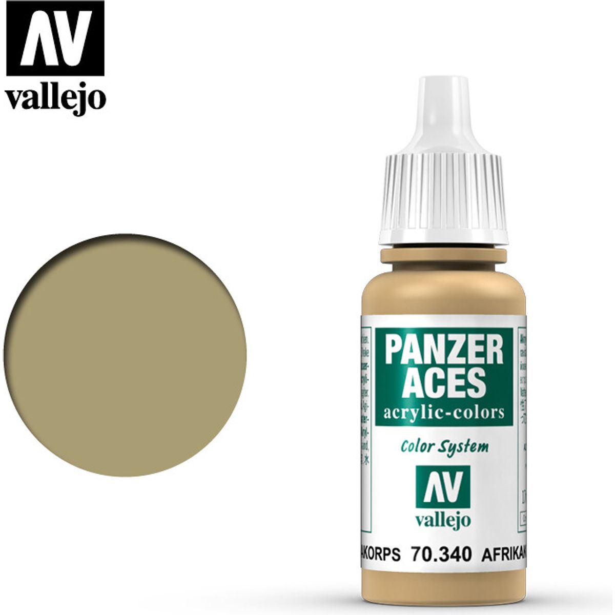 Vallejo - Panzer Aces - Afrikakorps Highlights Mat - 17 Ml - 70340