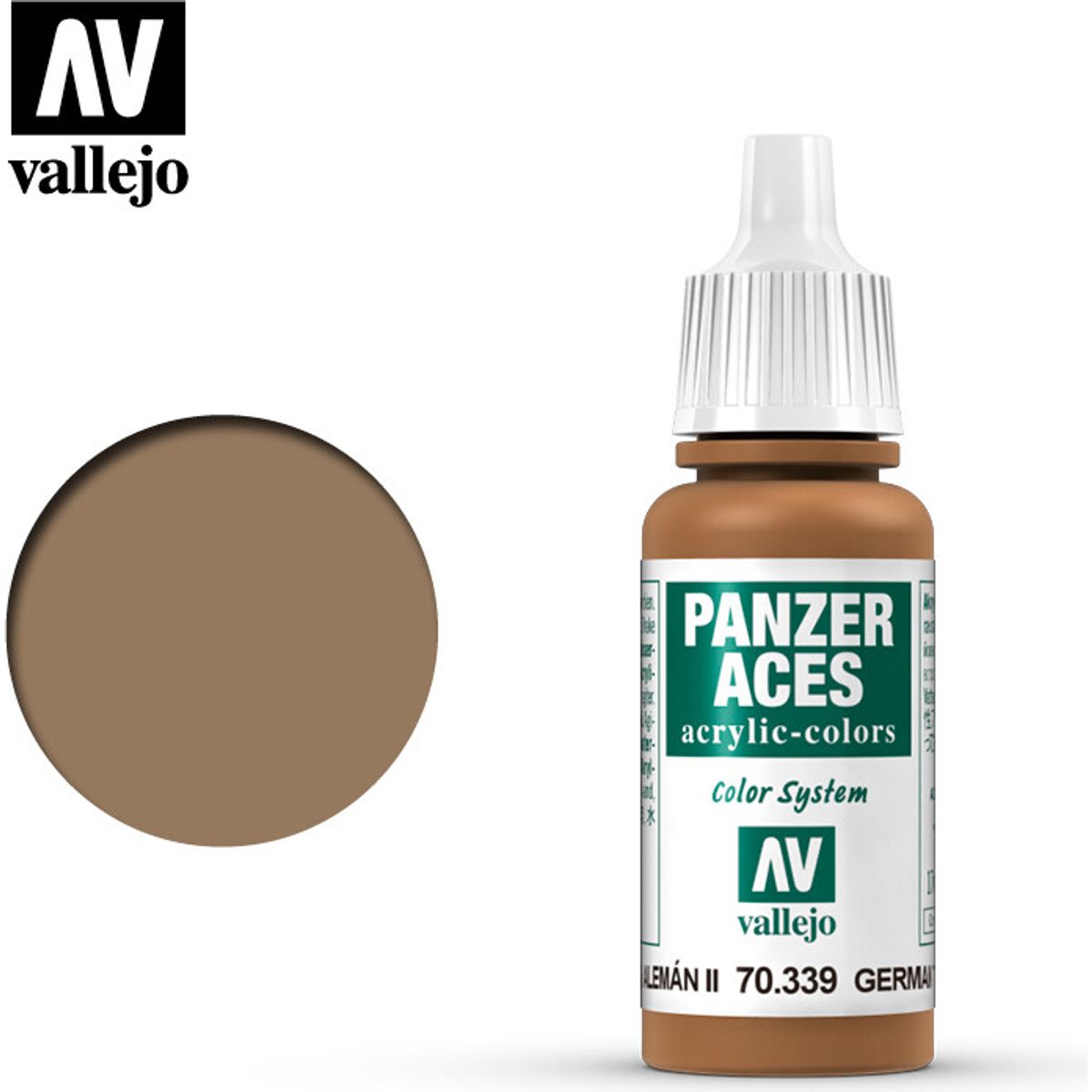 Vallejo - Panzer Aces - Feldgrey Ii Highlights Mat - 17 Ml - 70339