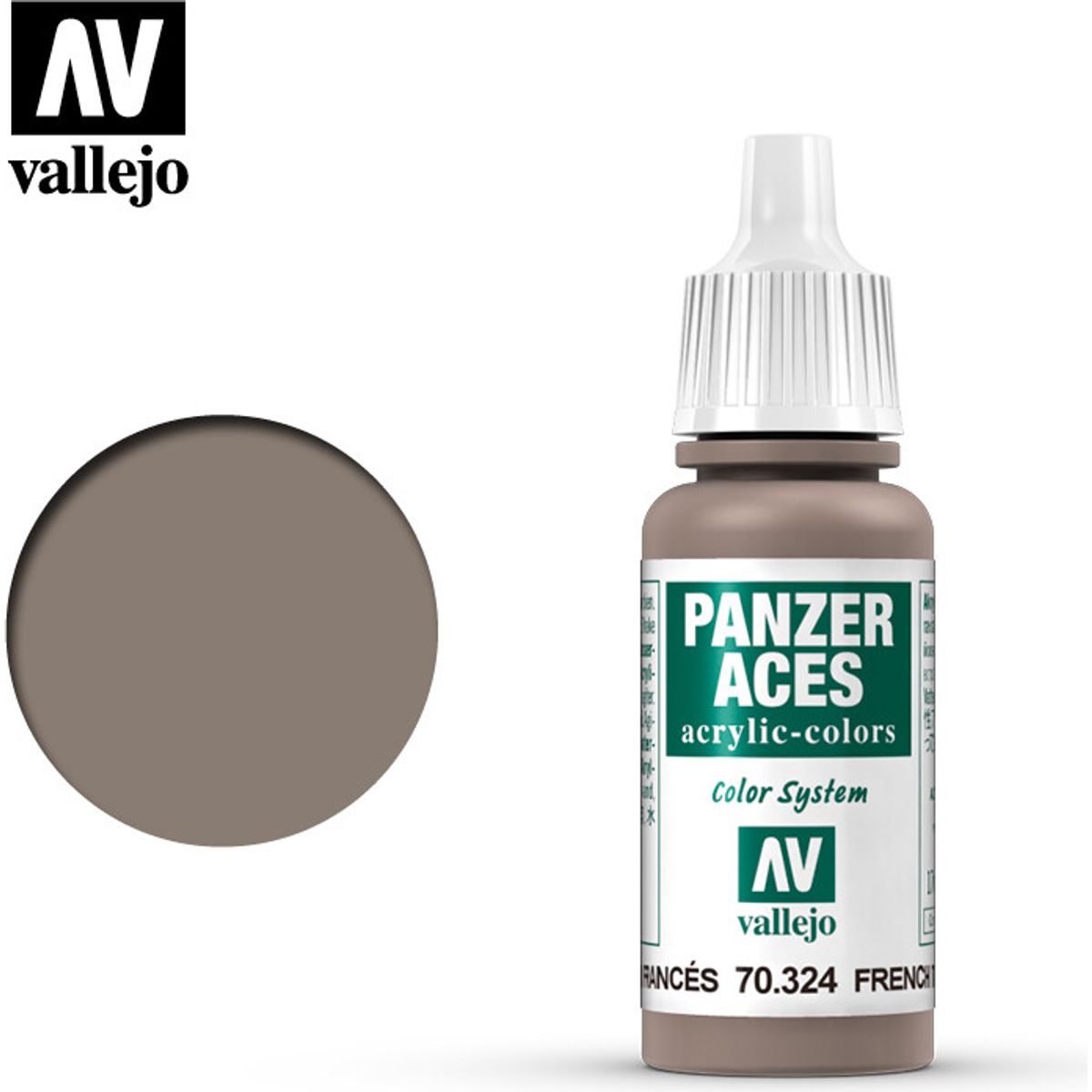 Vallejo - Panzer Aces - French Tanker Highlights Mat - 17 Ml - 70324