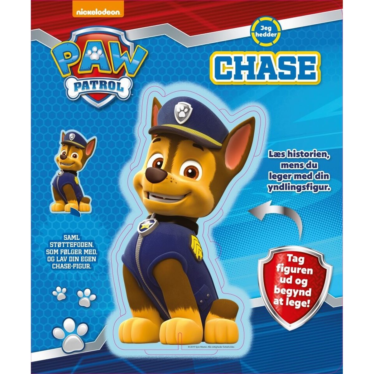 Paw Patrol - Chase - Figur Og Historie - Bog