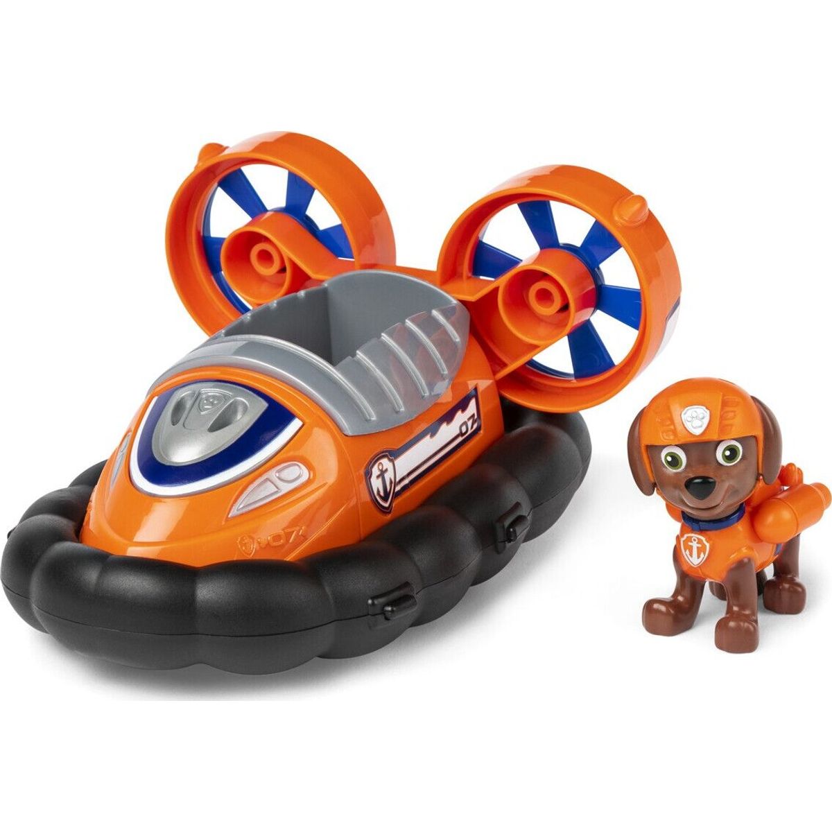 Paw Patrol - Basic Køretøj Med Zuma Figur - Hovercraft