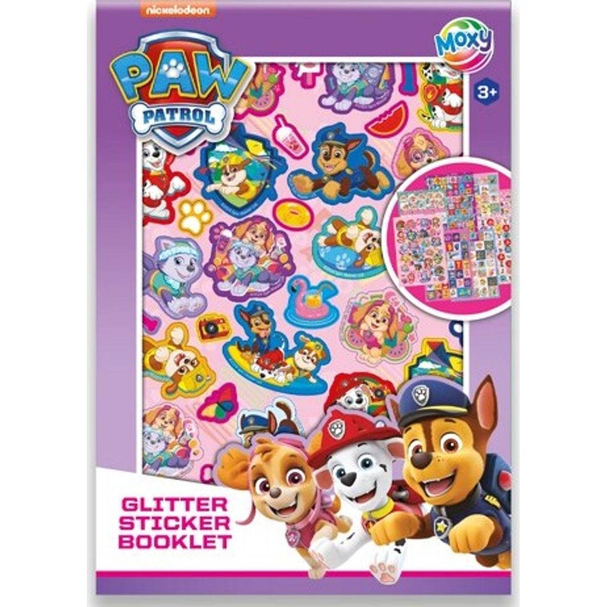 Paw Patrol, Klistermærker Med Glitter