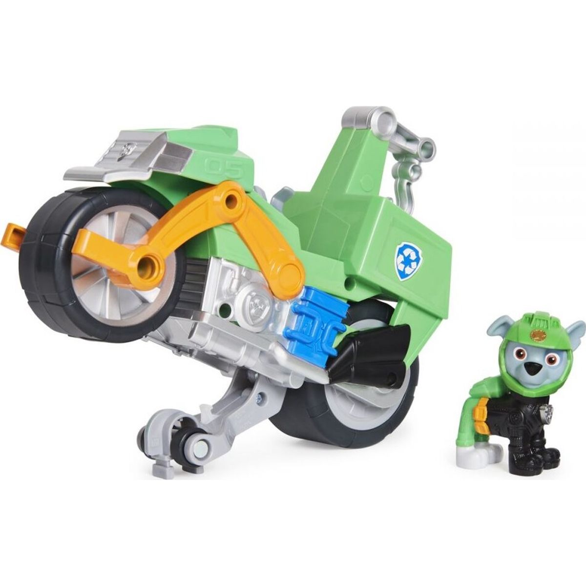 Paw Patrol Figur - Moto Pups - Rocky Med Motorcykel