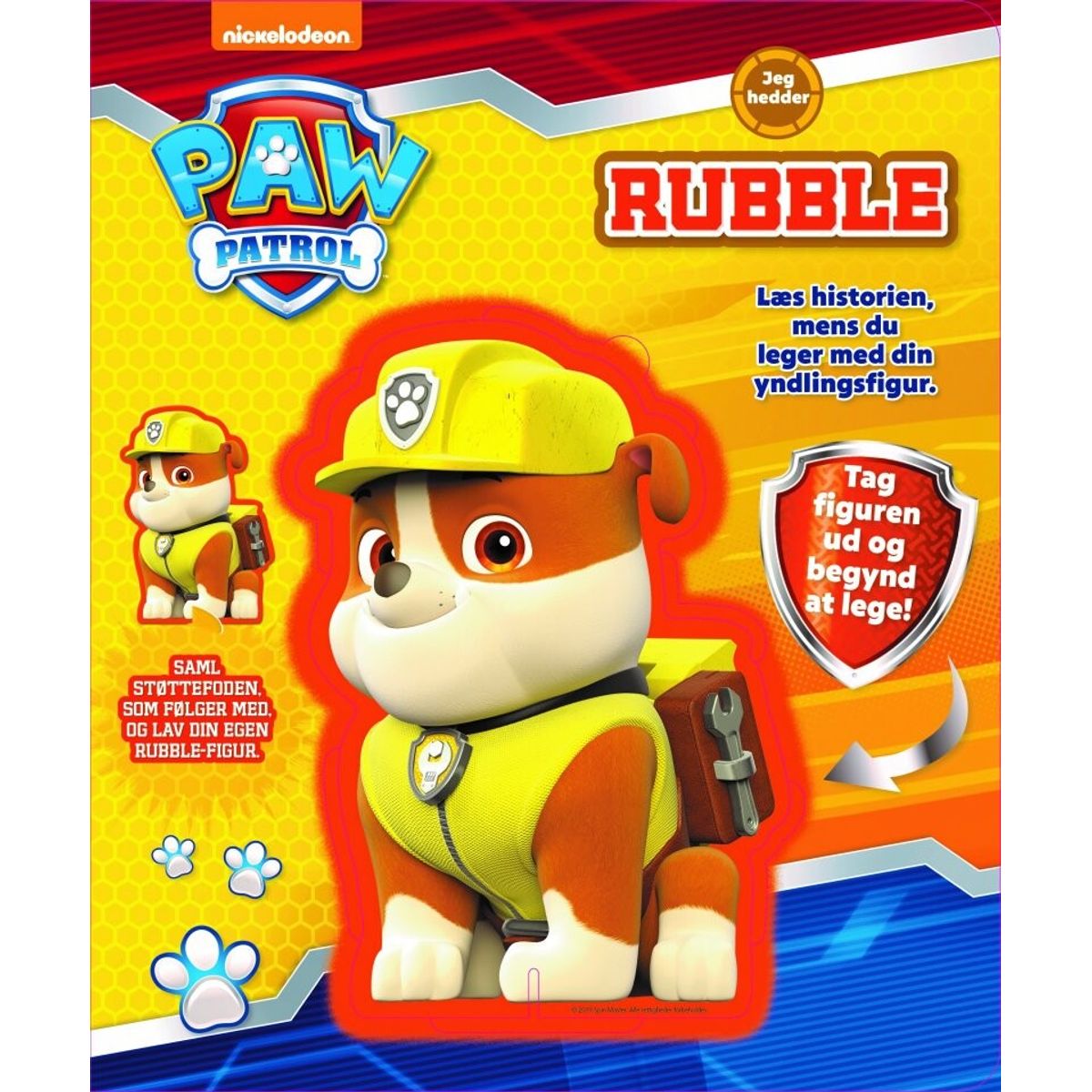 Paw Patrol - Rubble - Figur Og Historie - Bog