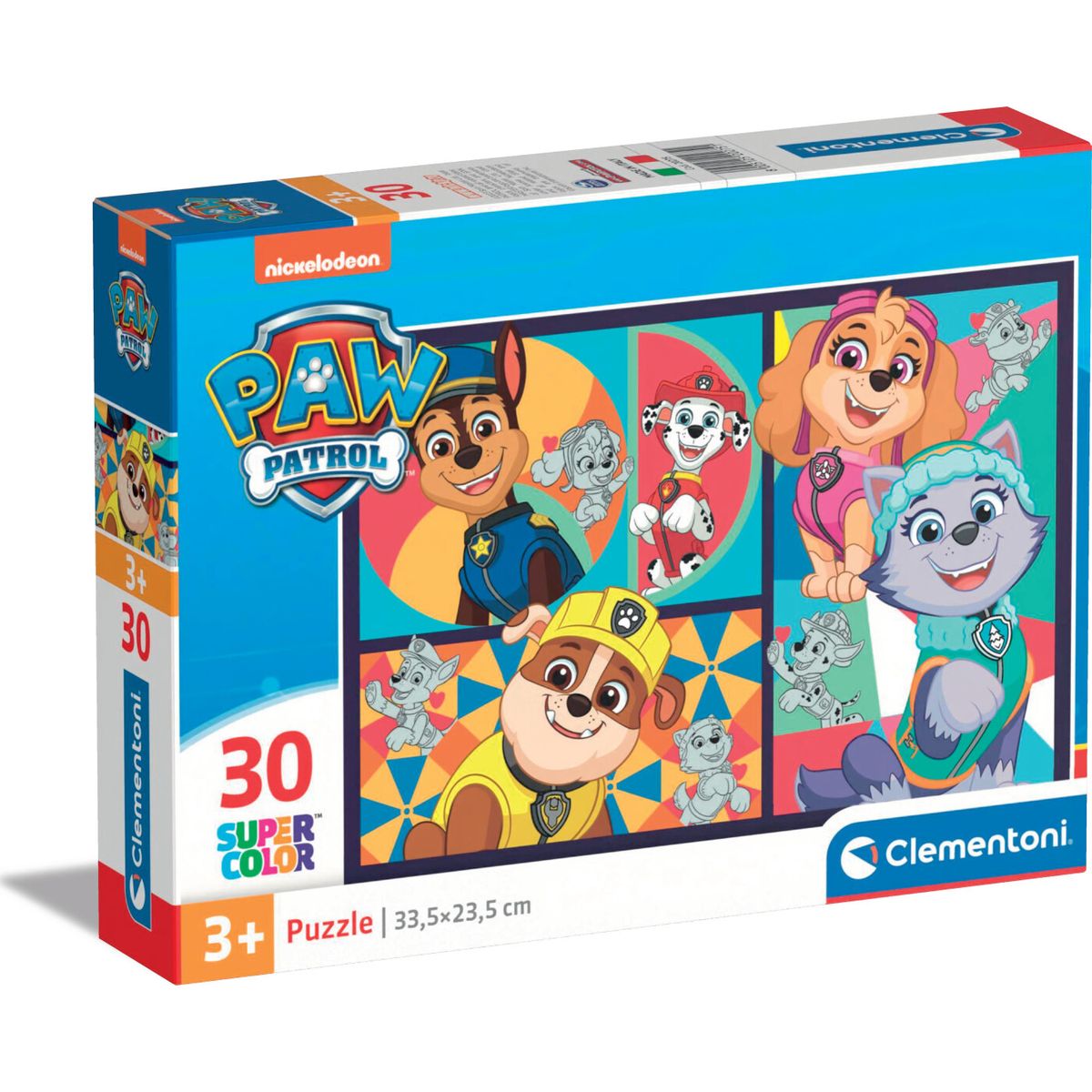 Paw Patrol Puslespil - Super Color - Clementoni - 30 Brikker