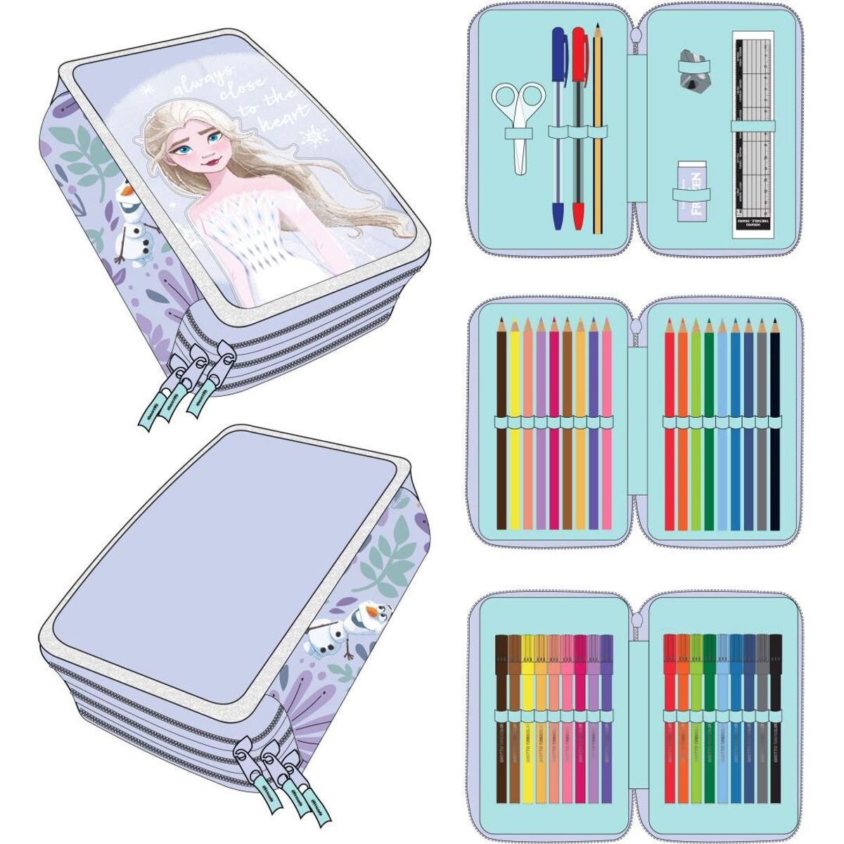 Pencil Case With Accessories Frozen