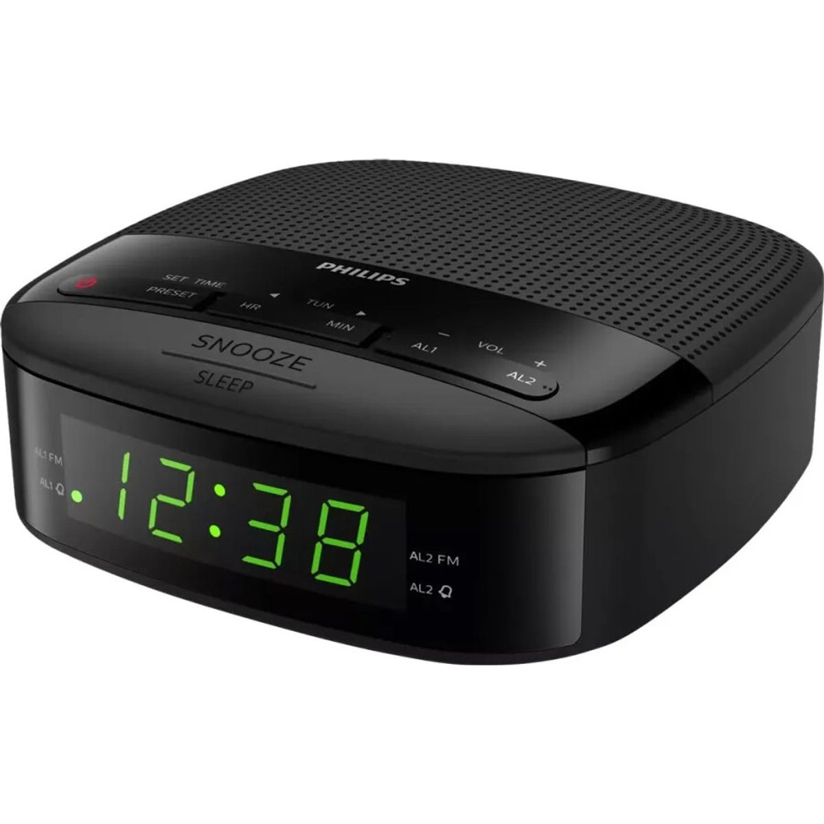 Philips - Radio Alarm Clock Fm Digital Tar3205/12 - Sort