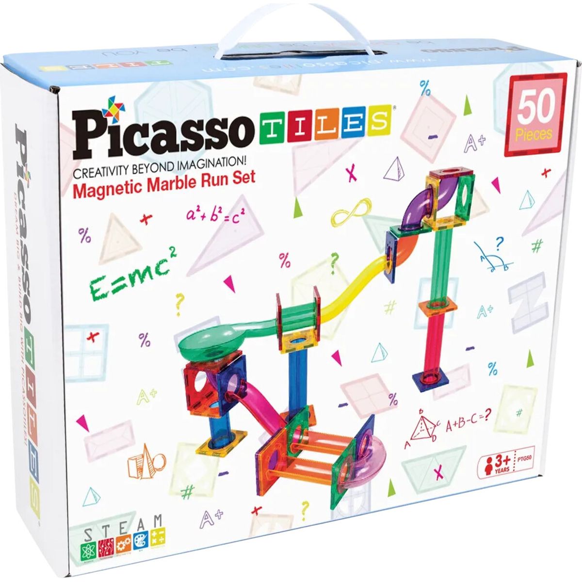 Picasso Tiles - Marble Run Set (50 Pcs) (ptg50)