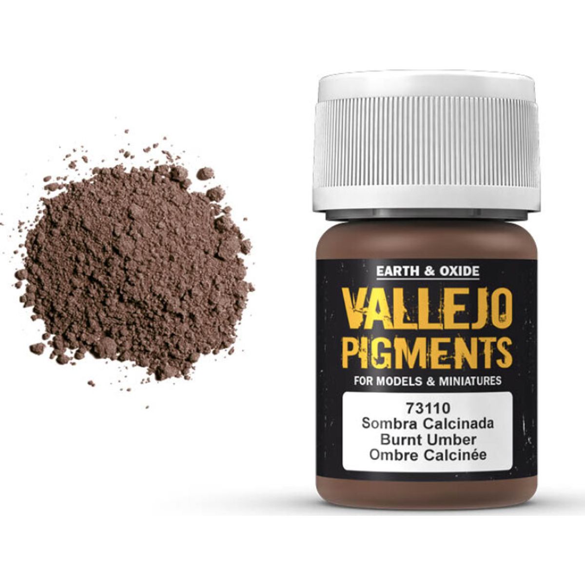 Vallejo - Pigments - Burnt Umber - 35 Ml - 73110