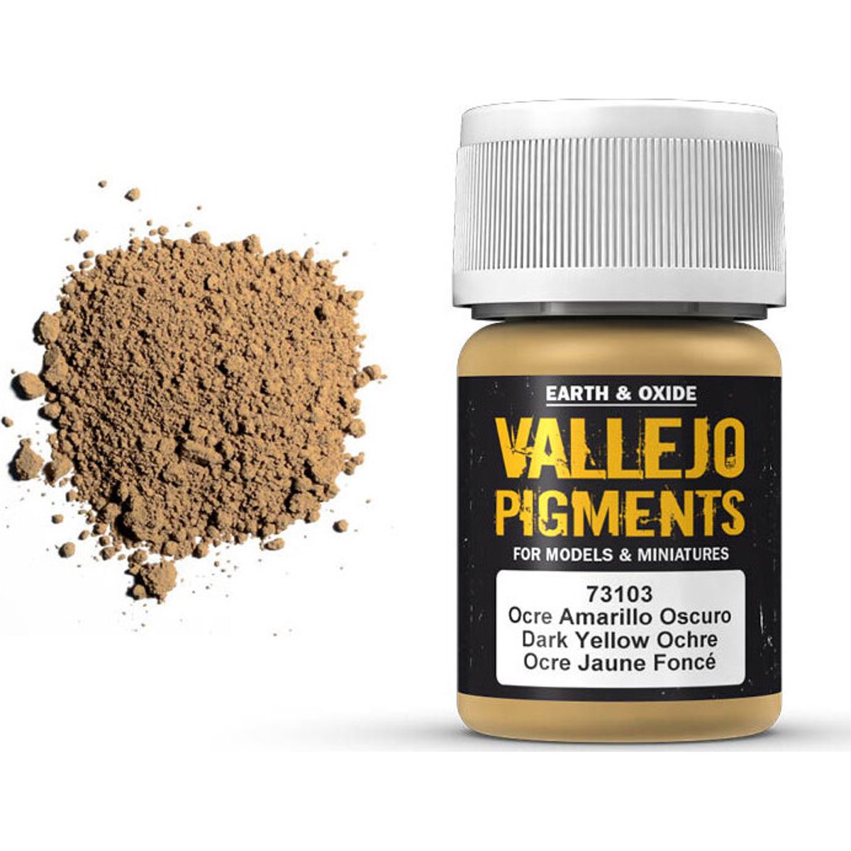 Vallejo - Pigments - Dark Yellow Ochre - 35 Ml - 73103