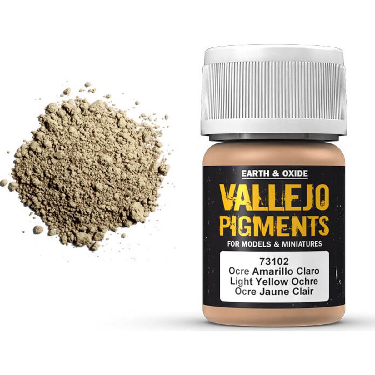 Vallejo - Pigments - Light Yellow Ochre - 35 Ml - 73102