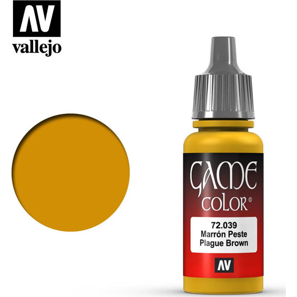 Vallejo - Game Color - Plague Brown Mat - 18 Ml - 72039