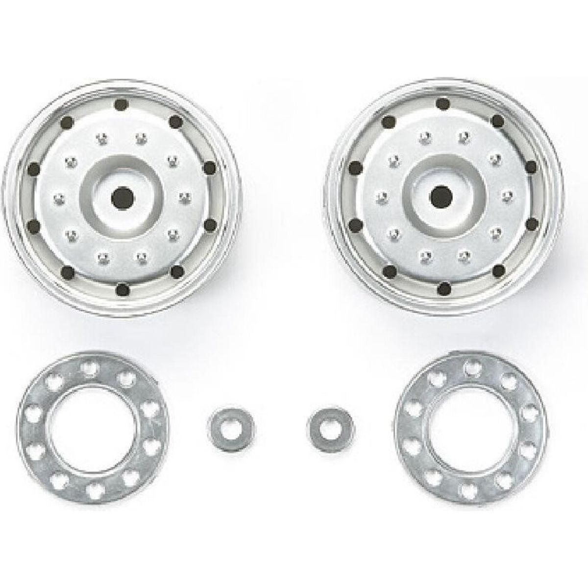 Tamiya - Plated Wheels - 30 Mm - Hex - Matte - 2 Stk - 56519