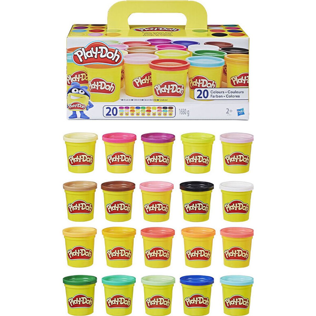 Play-doh - Modellervoks Sæt Med 20 Bøtter