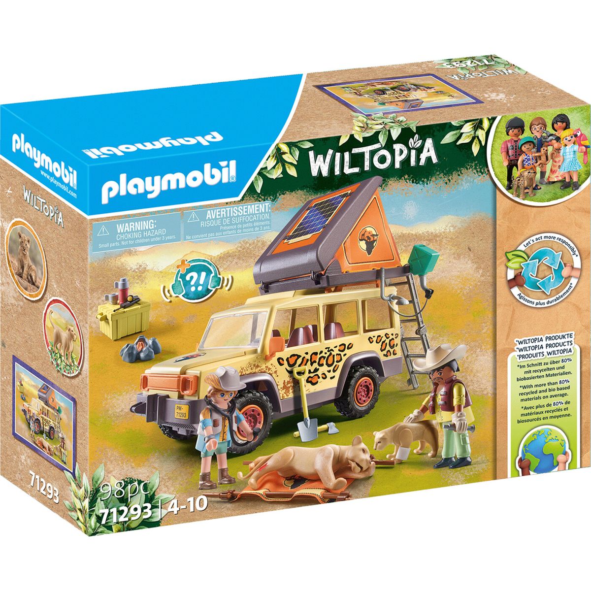 Playmobil Wiltopia - Med Atv Inde Hos Løverne - 71293