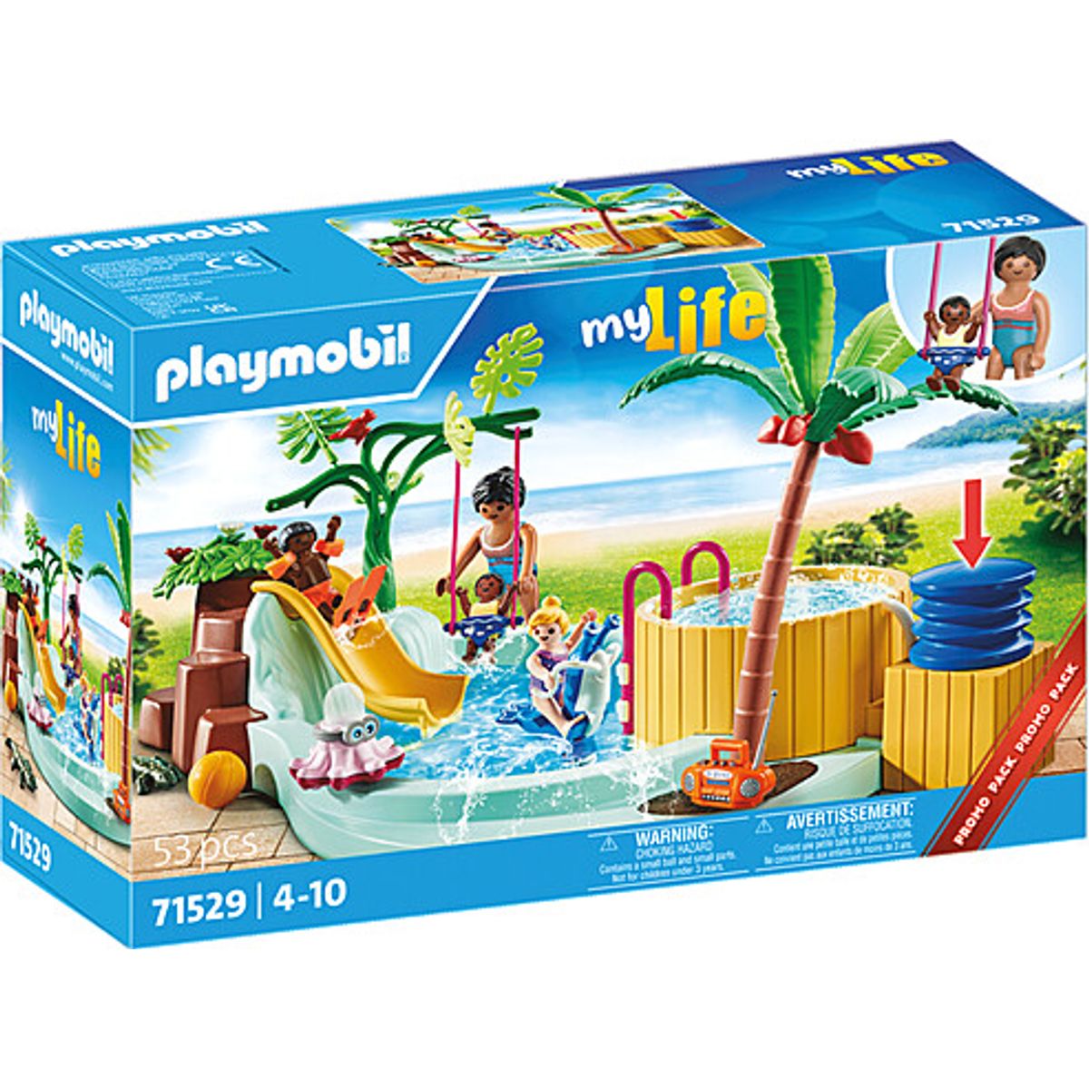 Playmobil My Life - Børnepool Med Boblebad - 71529