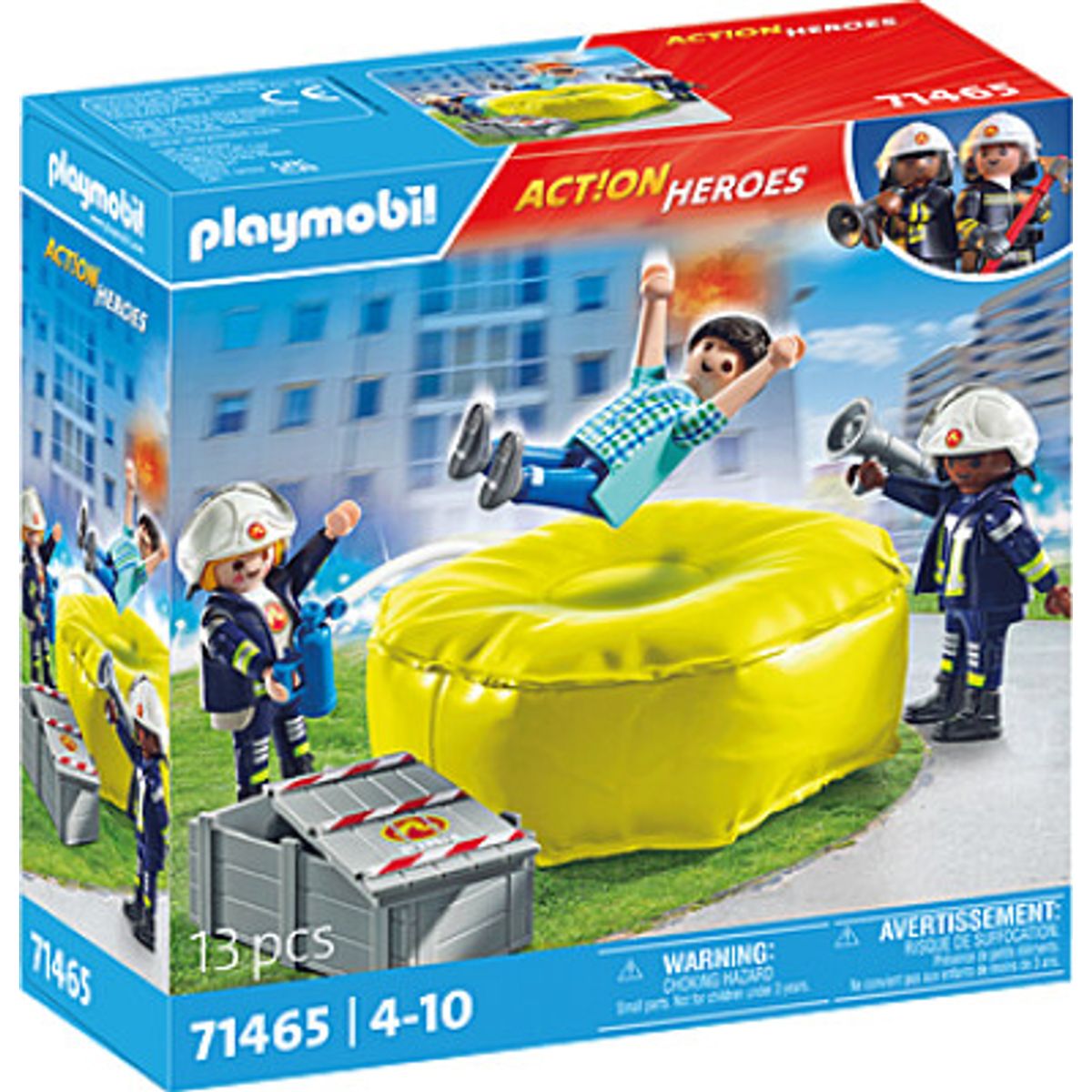 Playmobil Action Heroes - Brandmand Med Luftpude - 71465