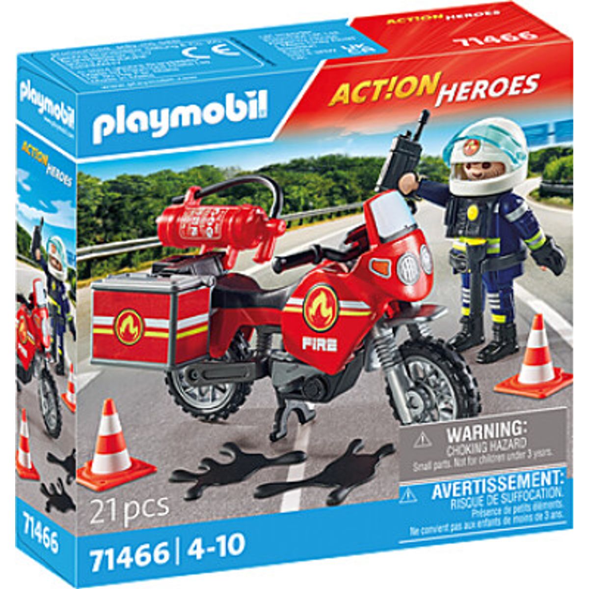 Playmobil Action Heroes - Brandbil På Ulykkesstedet - 71466