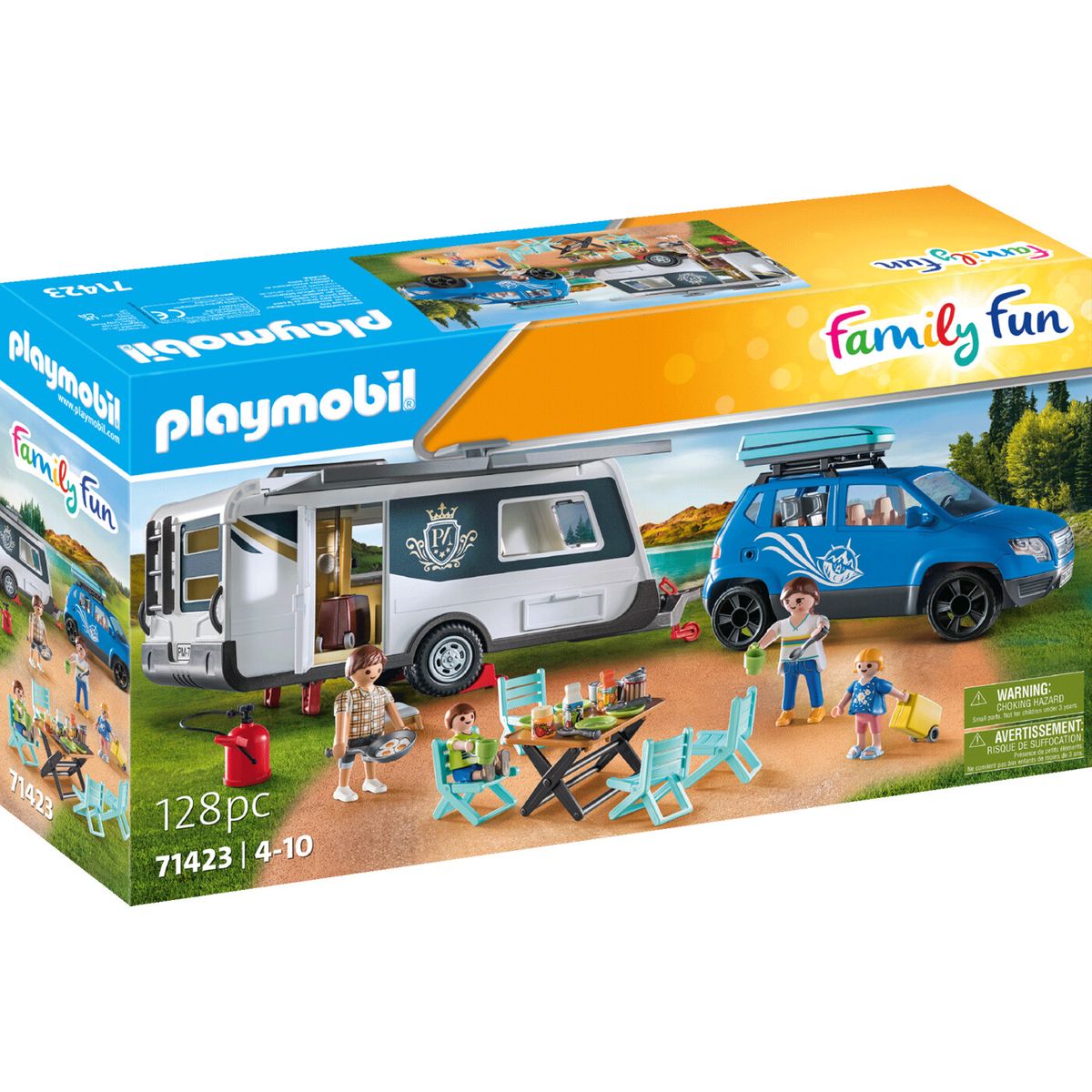 Playmobil Family Fun - Campingvogn Med Bil - 71423