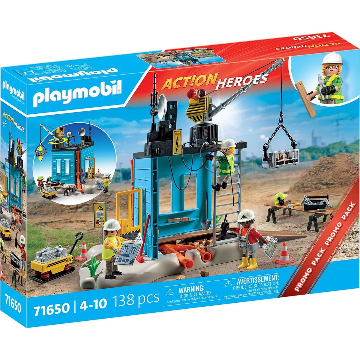 Playmobil Action Heroes - Byggeplads - 71650