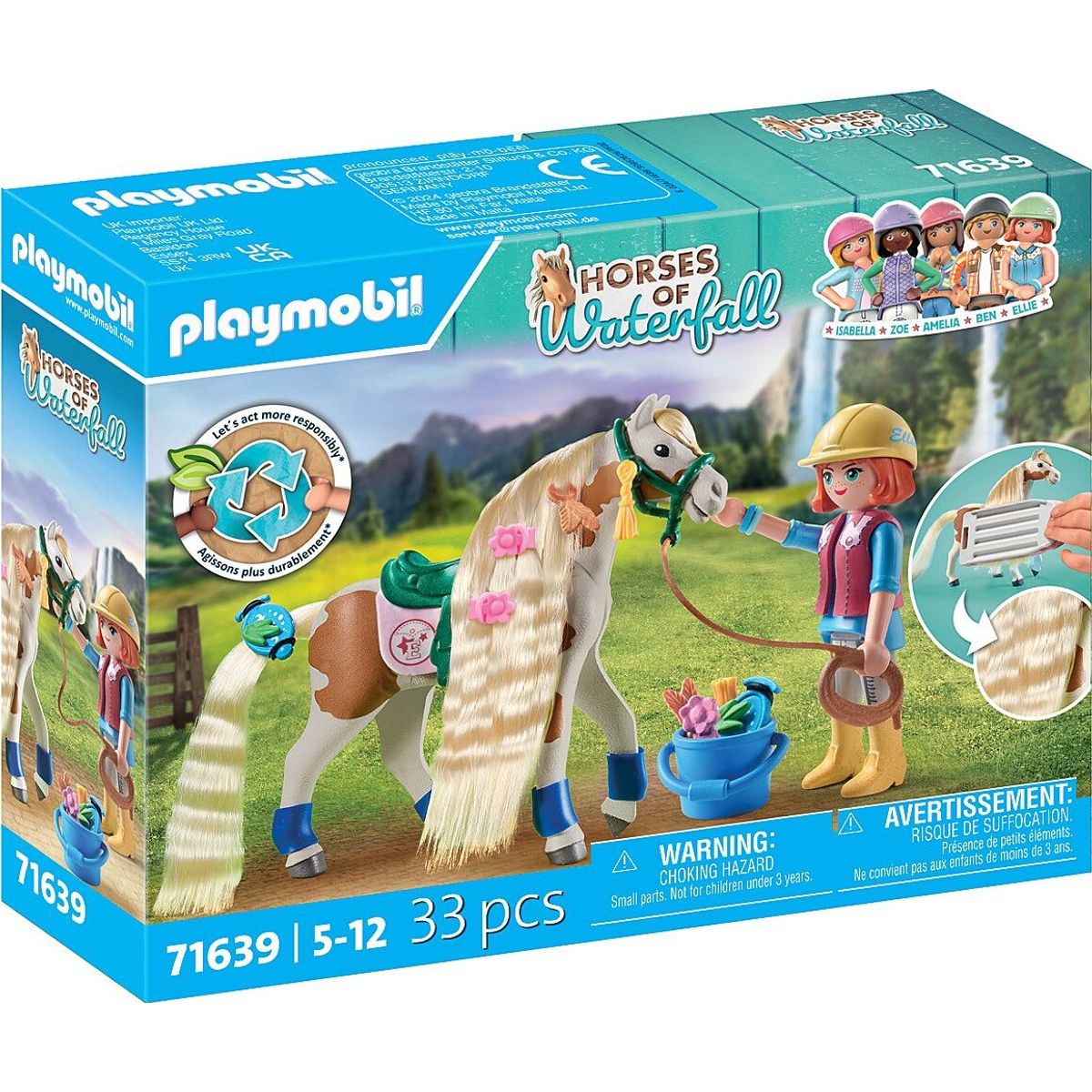 Playmobil Horses Of Waterfall - Ellie Med Hest - 71639