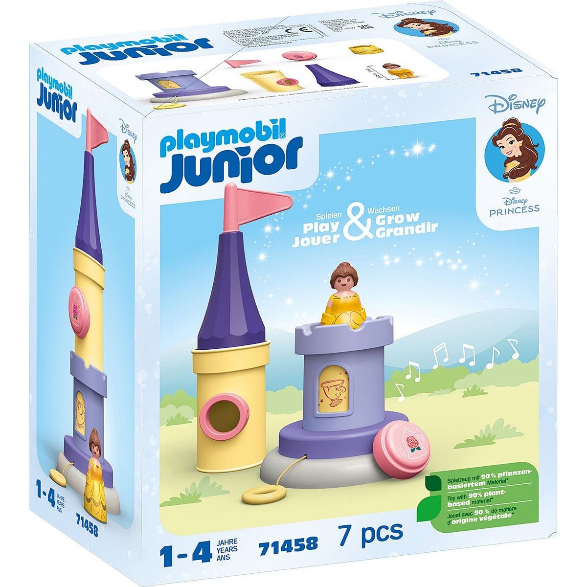 Playmobil Junior - Disney - Belles Legetårn Med Lyd - 71458