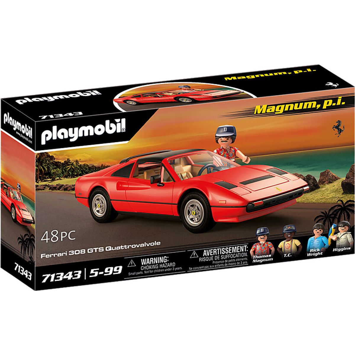 Playmobil - Magnum P.i. Ferrari 308 Gts Quattrovalvole - 71343