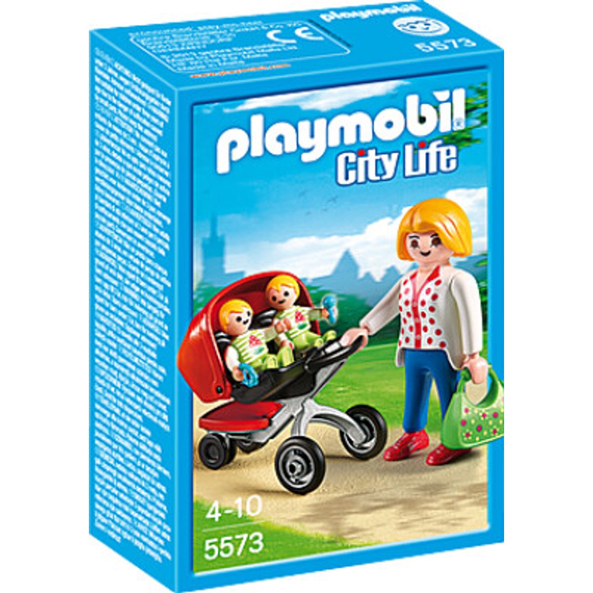 Playmobil City Life - Mor Med Barnevogn Til Tvillinger - 5573